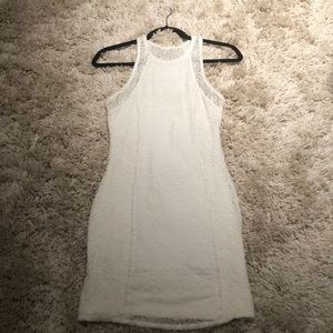 Abercrombie White Lace Racerback Bodycon Dress XS